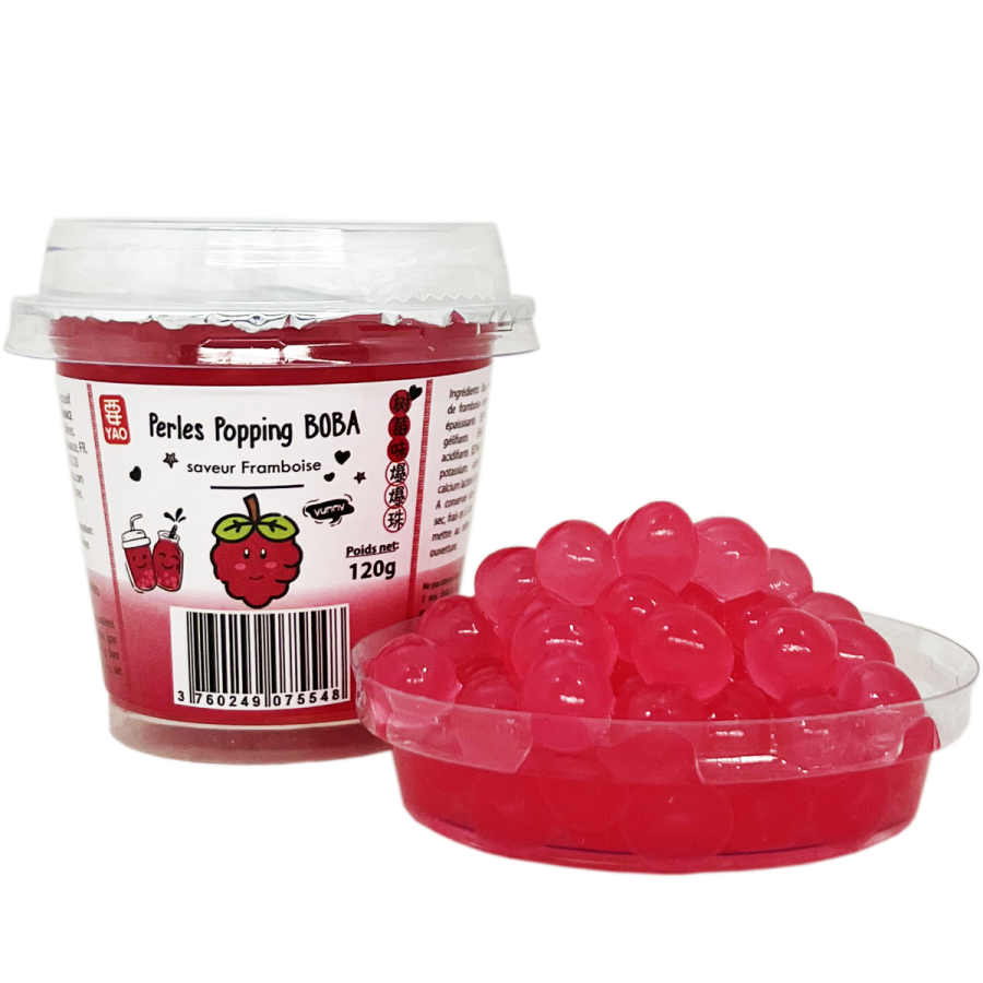 Popping bobba framboise 120gr